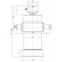 SIŁOWNIK HYDRAULICZNY WYWROTU PRZYCZEPY 17T 2180 mm 218 cm 4-STOPNIOWY.